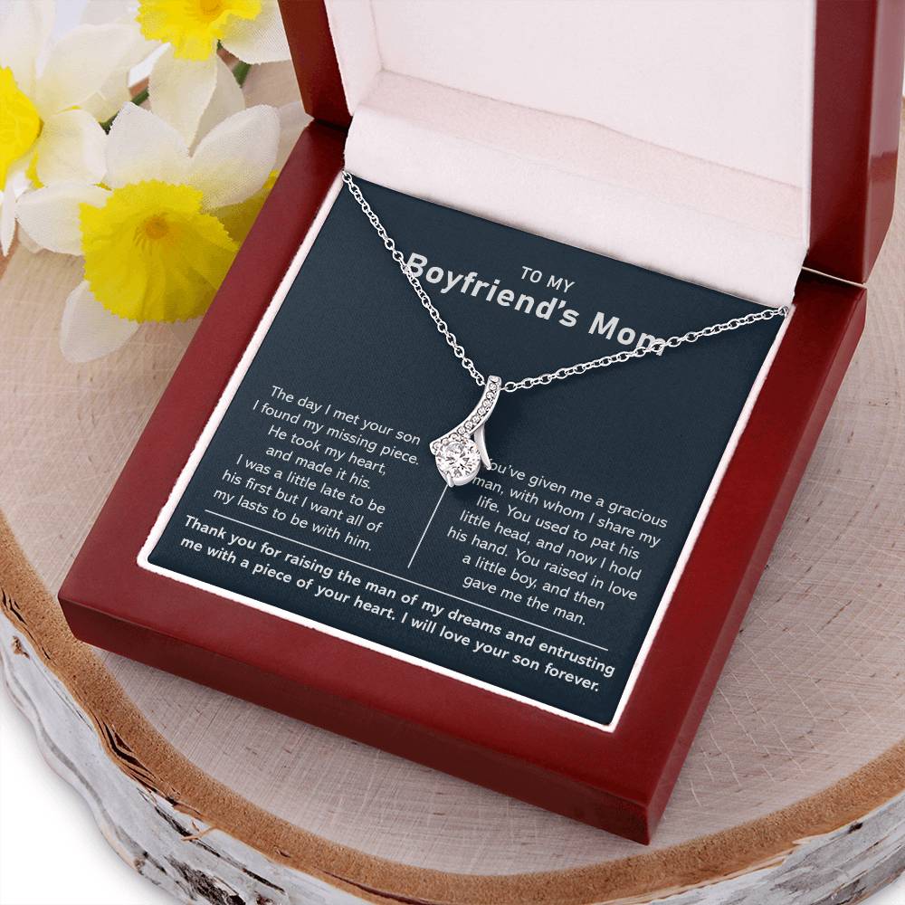 To My Boyfriend's Mom - Thank You For Raising The Man Of My Dreams - Necklace 1  Alluring Beauty Necklace