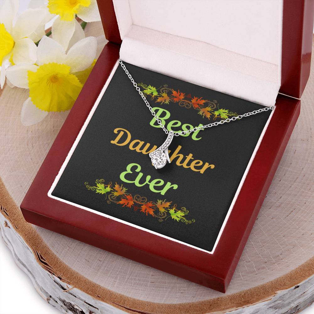 Best Daughter Ever 1  Alluring Beauty Necklace