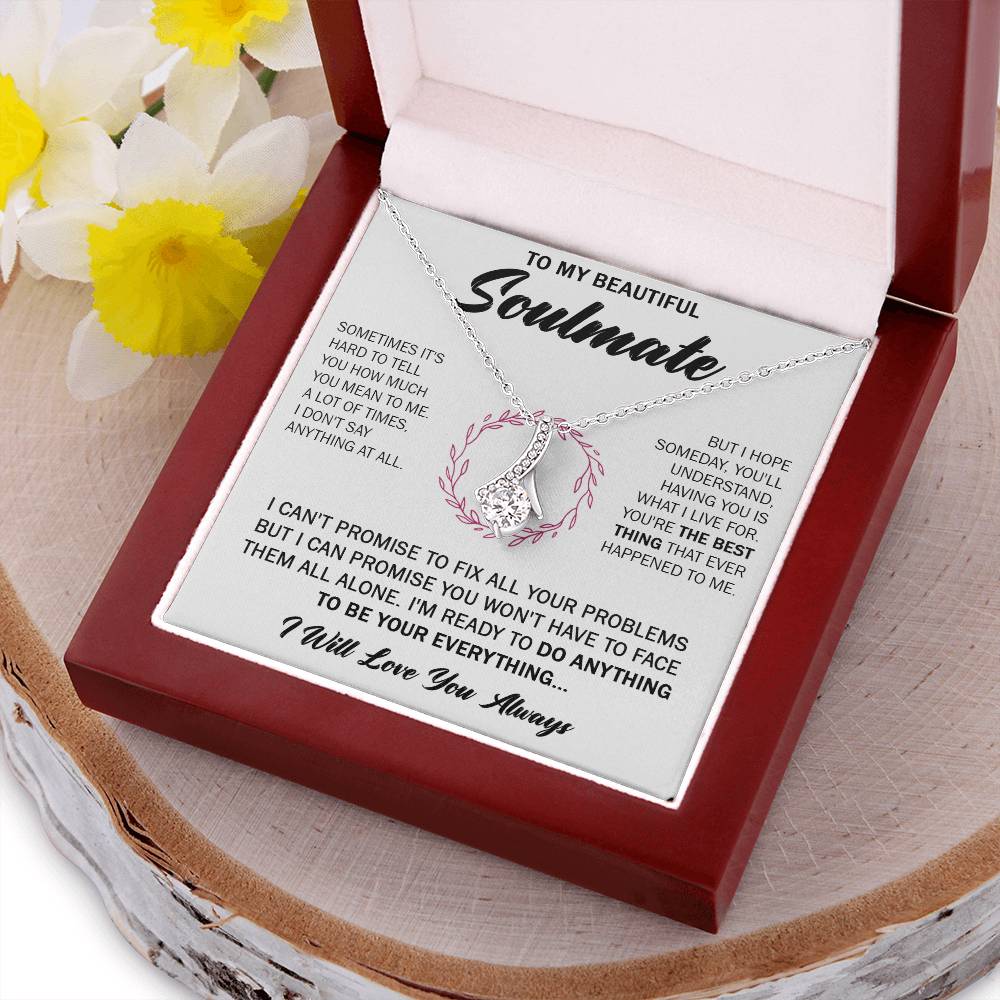 Gift For Your Soulmate - What I Live For - Alluring Alluring Beauty Necklace