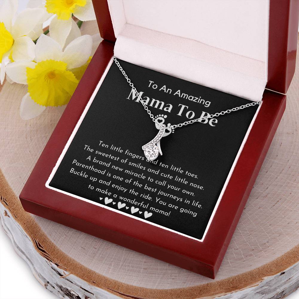 To An Amazing Mama To Be Pregnancy Gift For Friend Gift For First Time Mom Pregnancy Gift For Best Friend Alluring Beauty Necklace