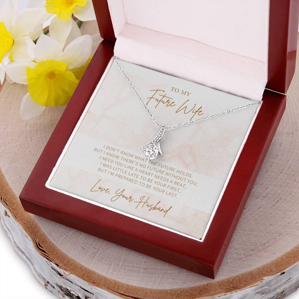 Ribbon Necklace  Gift For Future Wife  Gift For Her Alluring Beauty Necklace
