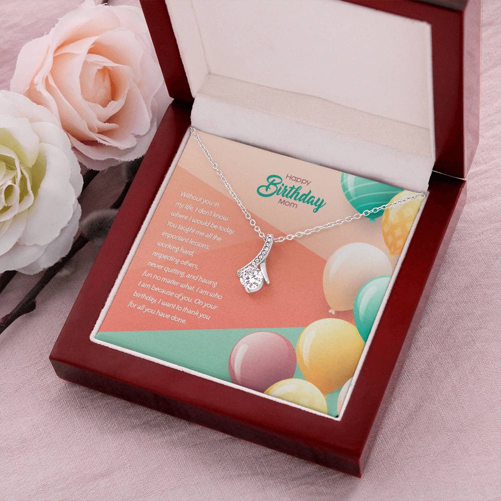 Birthday Edition Thank You Mom! For All You've Done - Alluring Necklace Alluring Beauty Necklace