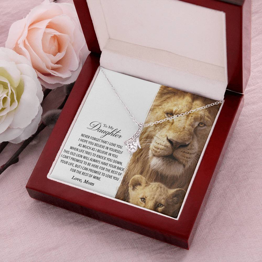 To My Daughter - This Old Lion Will Always Have Your Back 1  Alluring Beauty Necklace