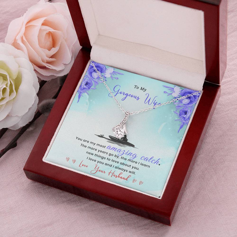 Gift From Fishing Husband Alluring Beauty Necklace