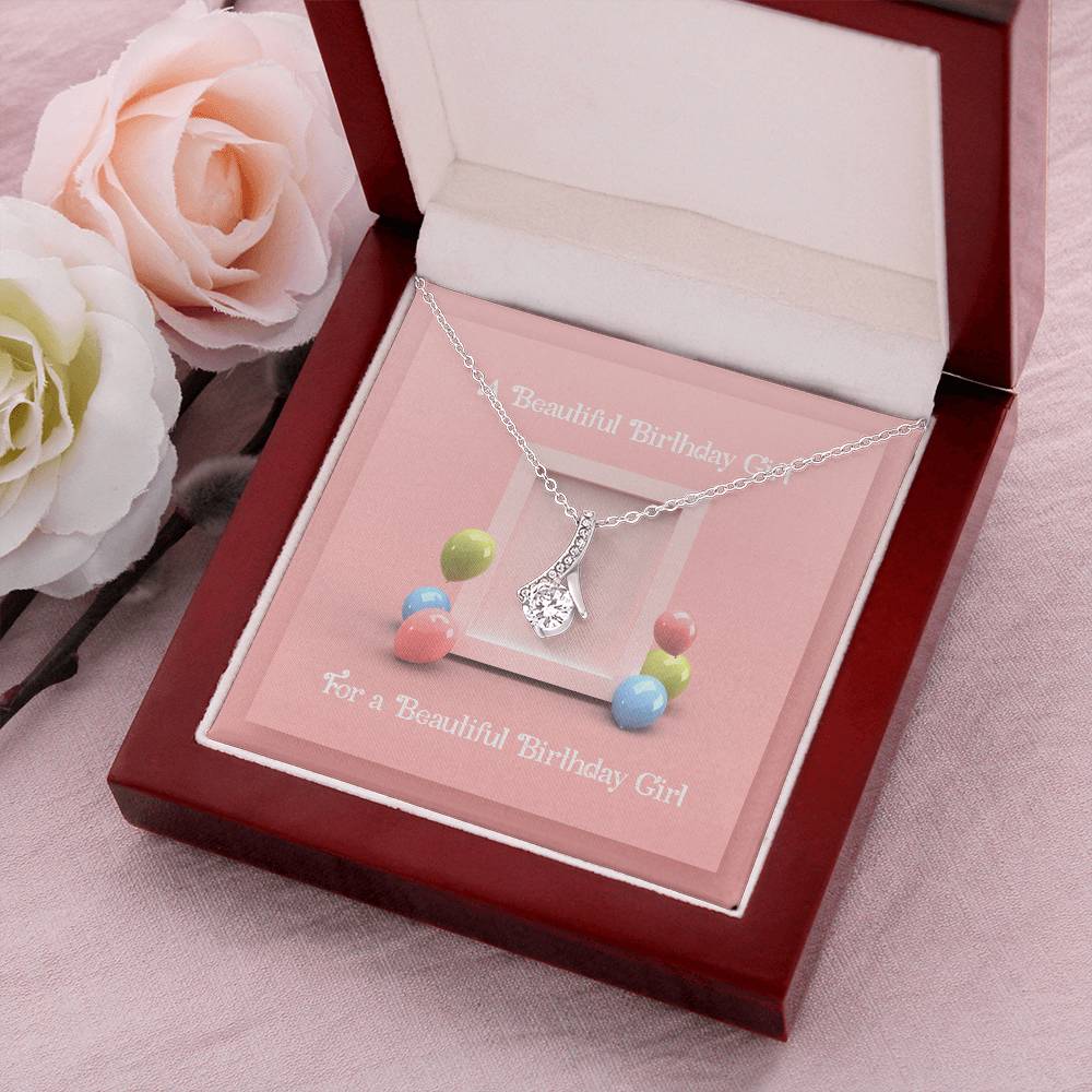 Beautiful Birthday Girl Necklace Alluring Beauty Necklace