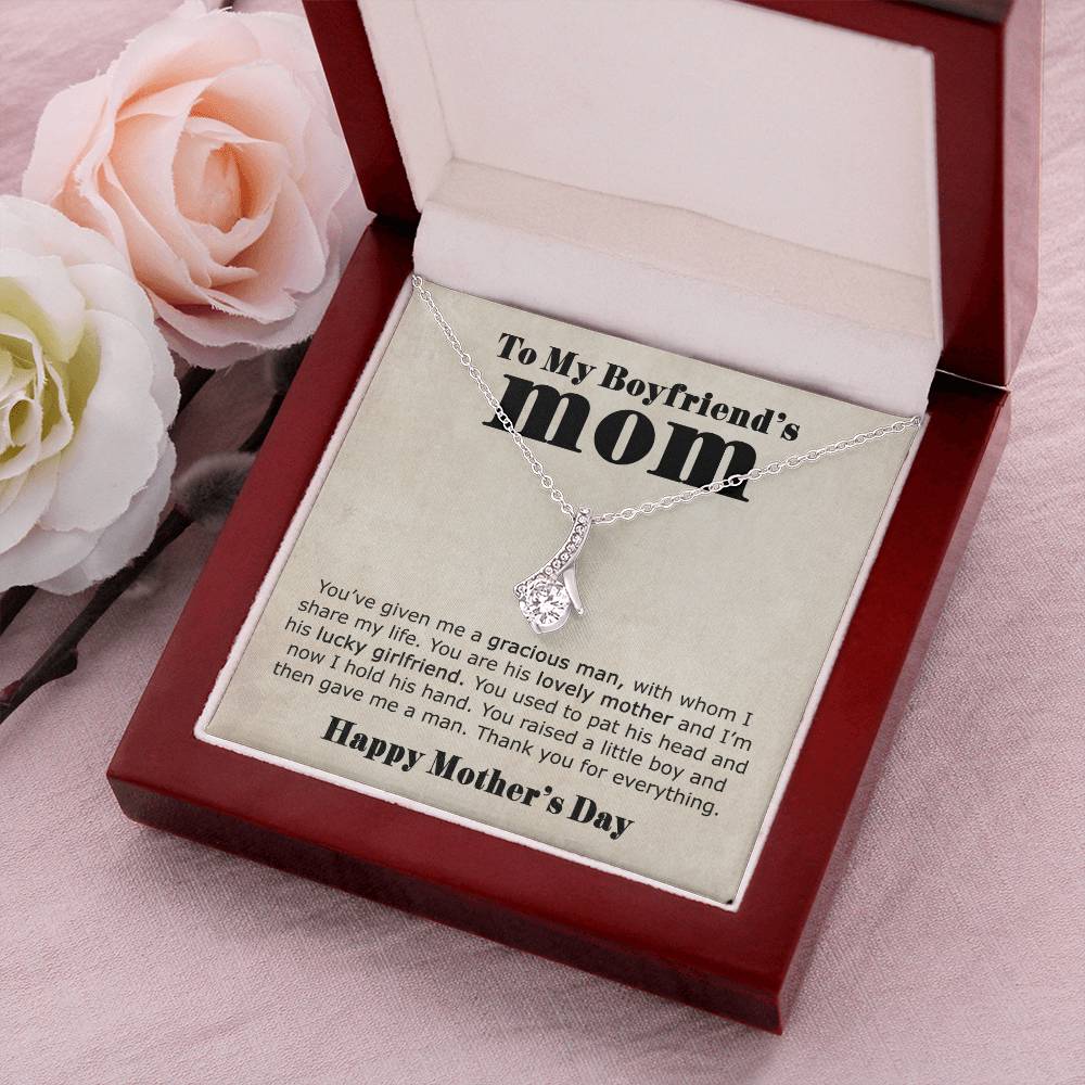 To My Boyfriend's Mom  Thank You  Alluring Necklace Alluring Beauty Necklace