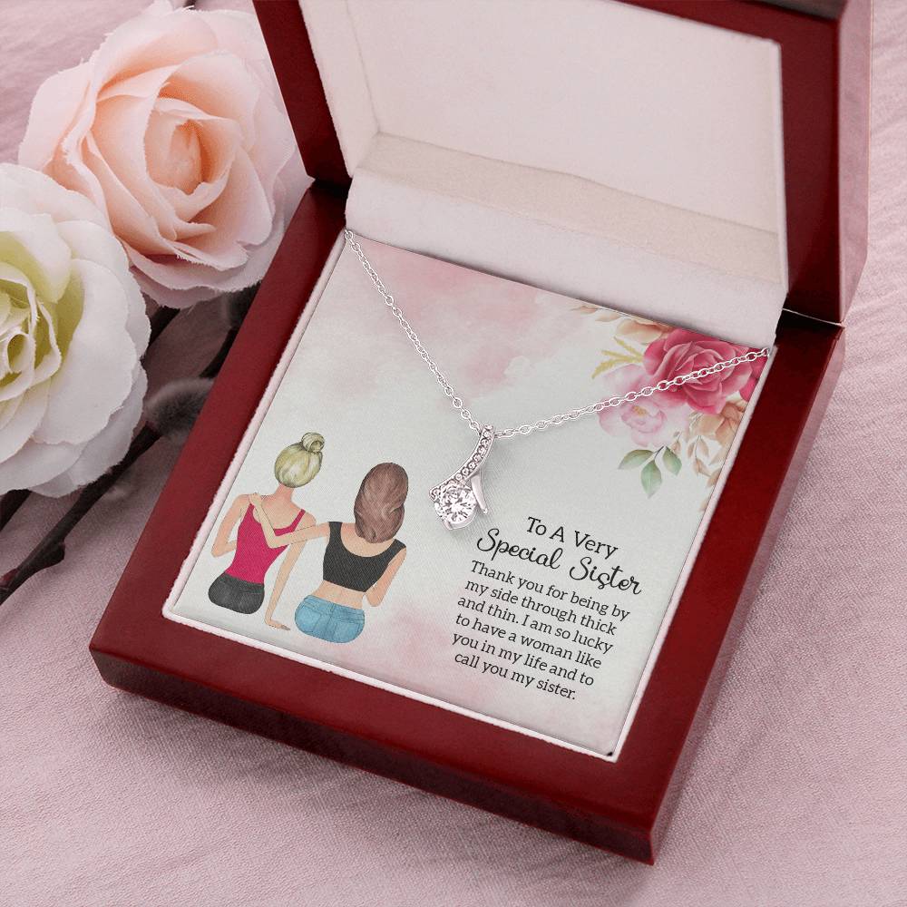 To A Very Special Sister Necklace Alluring Beauty Necklace