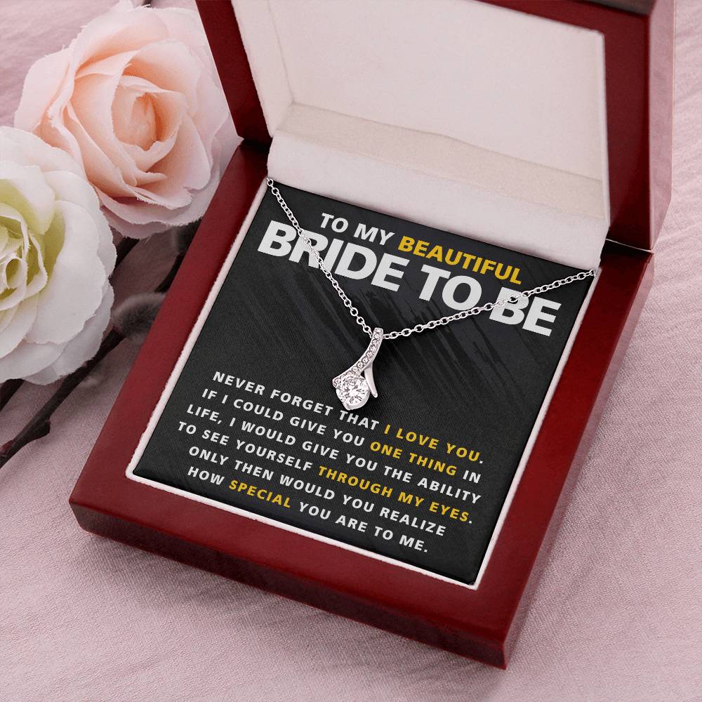 Beautiful Bride To Be One Thing Necklace Alluring Beauty Necklace