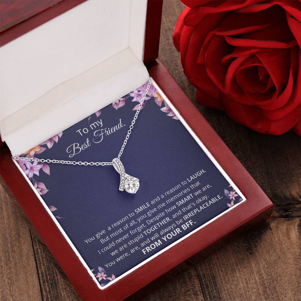 To My Best Friend Thank You Gift  Souls Sisters Necklace  Bff Necklace  Best Friend Gift  Best Friend Jewelry  Friends Forever Quotes Alluring Beauty Necklace