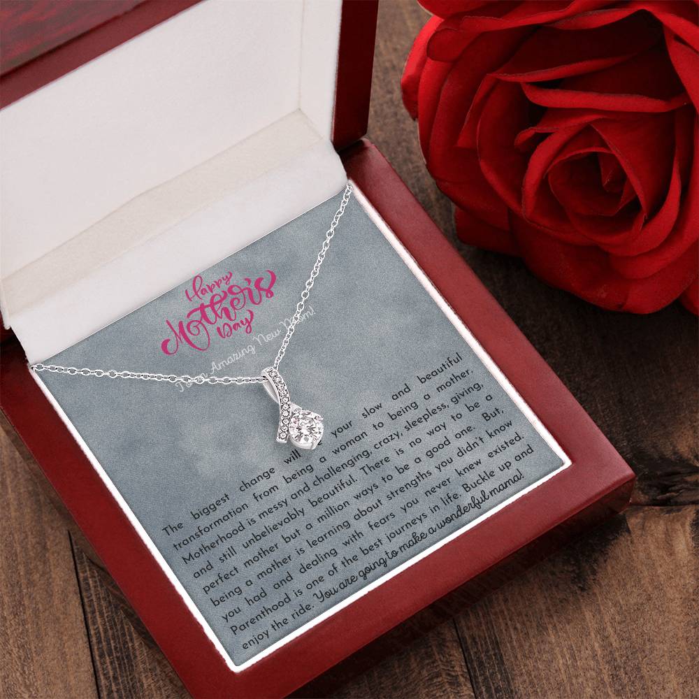 To My Amazing Mother Love Your Son Dragonfly Necklace  Gift For Mom  Mom's Birthday Mother's Day Christmas Gift Alluring Beauty Necklace