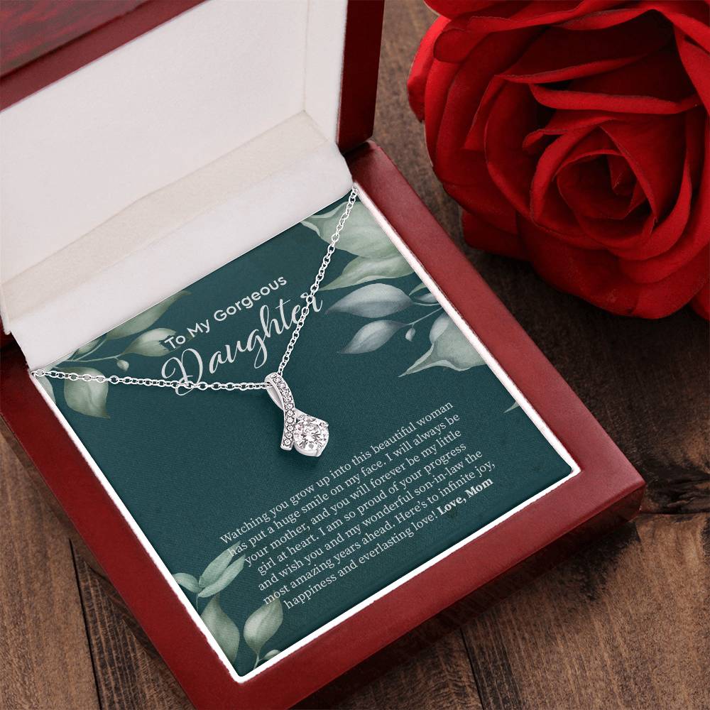 Bride Gift From Mom To Daughter On Wedding Day Gift For Daughter On Wedding Day From Mother Wedding Necklace 2  Alluring Beauty Necklace