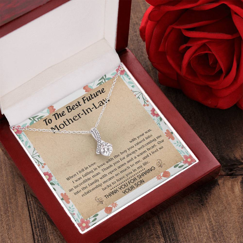 Gift For Future Mother-In-Law - When I Fell In Love With Your Son - Alluring Alluring Beauty Necklace
