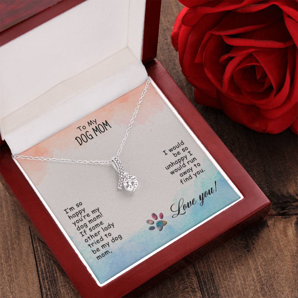 Best Gift Dogmom Alluring Beauty Necklace With Pod Message Card 1  Alluring Beauty Necklace