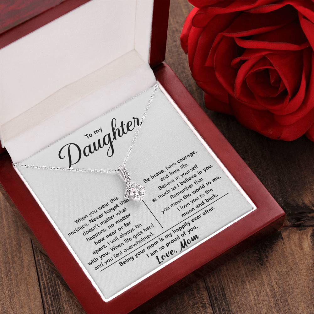 To My Daughter - I Love You To The Moon And Back - Necklace 1  Alluring Beauty Necklace
