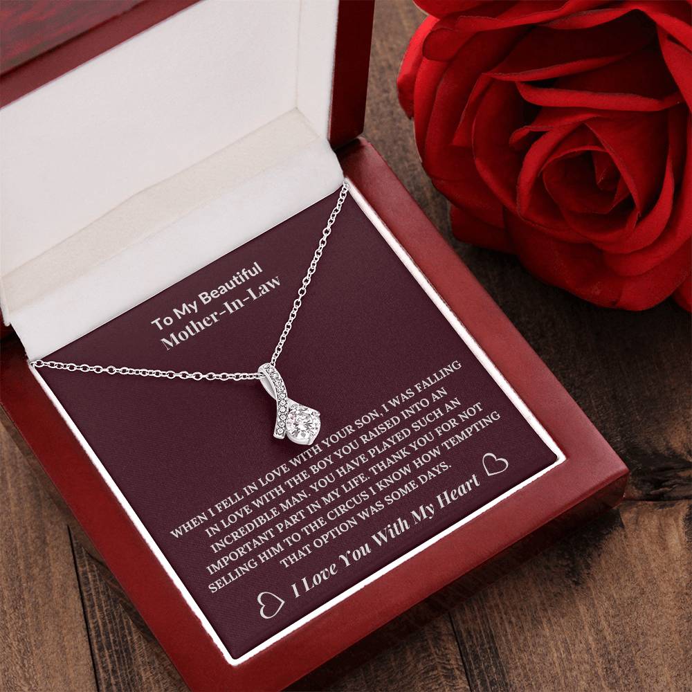 To My Beautiful Mother-In-Law  From Daughter-In-Law  Alluring Beauty Necklace Alluring Beauty Necklace