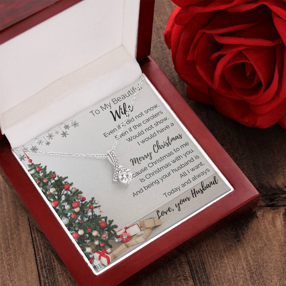 To My Beautiful Wife - Merry Christmas - Alluringbeauty 1 Alluring Beauty Necklace