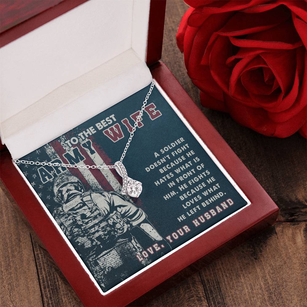 Alluring Beauty Necklace - To The Best Army Wife Alluring Beauty Necklace