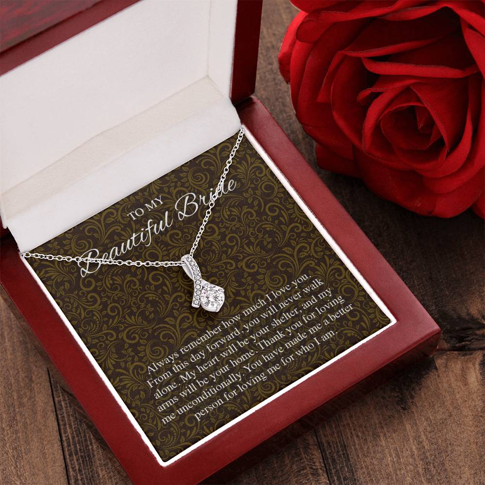 To My Beautiful Bridde Alluring Beauty Alluring Beauty Necklace
