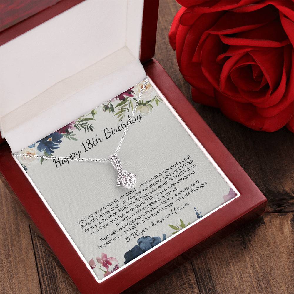 Customize Gift For 18 Year Old Girl 18Th Birthday Gift For Girls Alluring Beauty Necklace