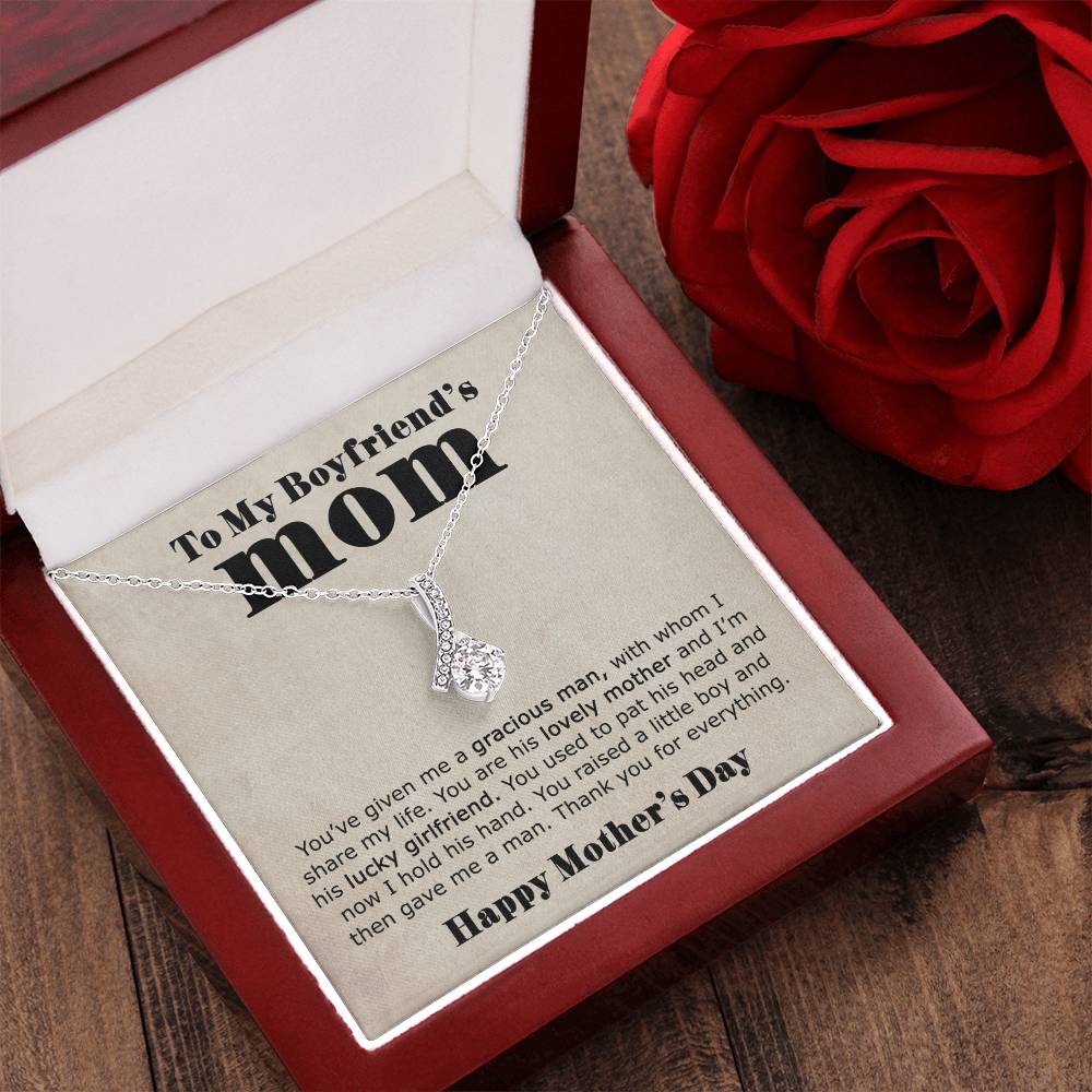 To My Boyfriend's Mom  Thank You  Alluring Necklace Alluring Beauty Necklace