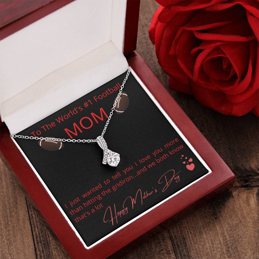 The World's #1 Football Mom Alluring Beauty Necklace