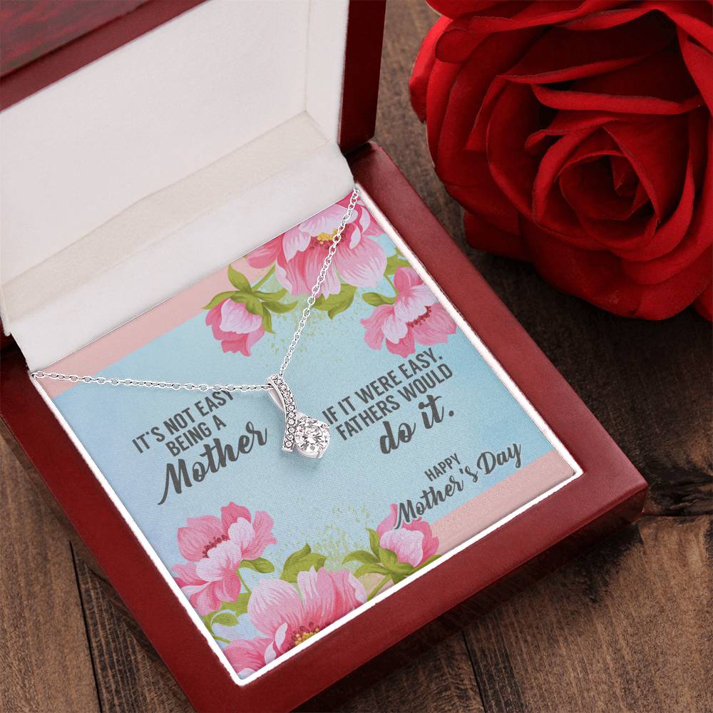 Beautiful Sparkly Happy Mother's Day Pendant Alluring Beauty Necklace