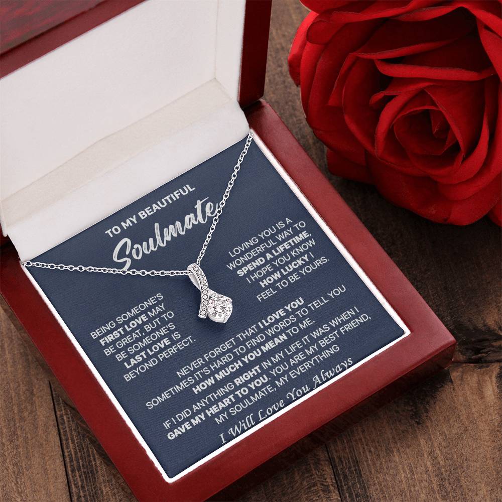 Gift For Your Soulmate - Lucky To Be Yours - Alluring Alluring Beauty Necklace