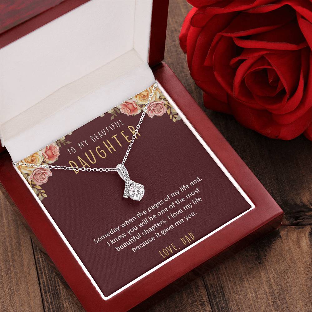 To My Beautiful Daughter - Necklace 1 Alluring Beauty Necklace