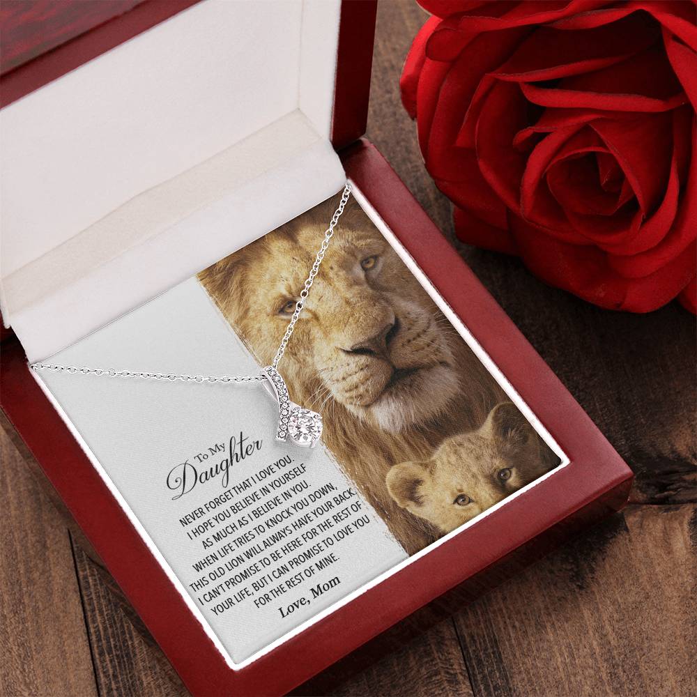 To My Daughter - This Old Lion Will Always Have Your Back 1  Alluring Beauty Necklace