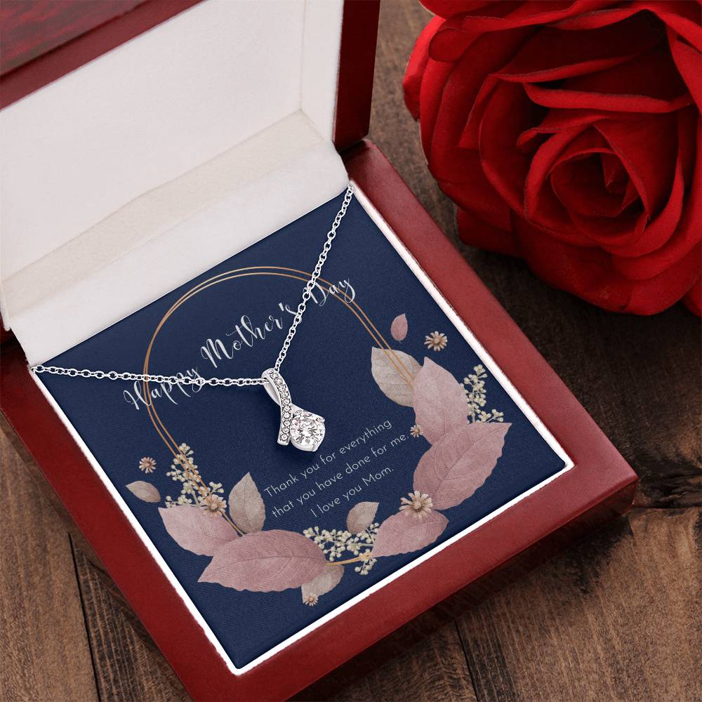To My Badass Mom Necklace  Badass Mom Gift  Mother’S Day Gift  Birthday Gift  Gift From Daughter  Gift From Son  Birthday Gift For Mom - Alluring Beauty Necklace