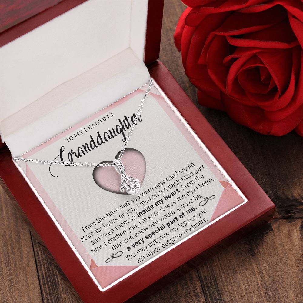 To My Beautiful Granddaughter 4 Alluring Beauty Necklace