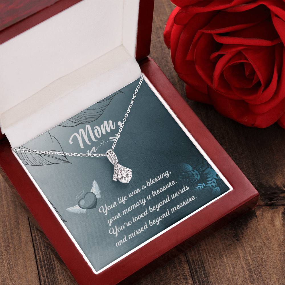 Mom Your Life Was A Blessing - Alluring Beauty Necklace 1 Alluring Beauty Necklace