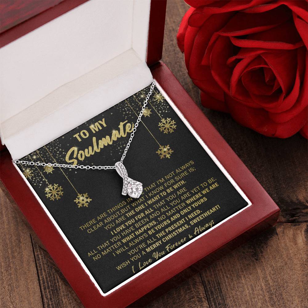 Gift For Your Soulmate Christmas - Merry Xmas - Alluring Alluring Beauty Necklace