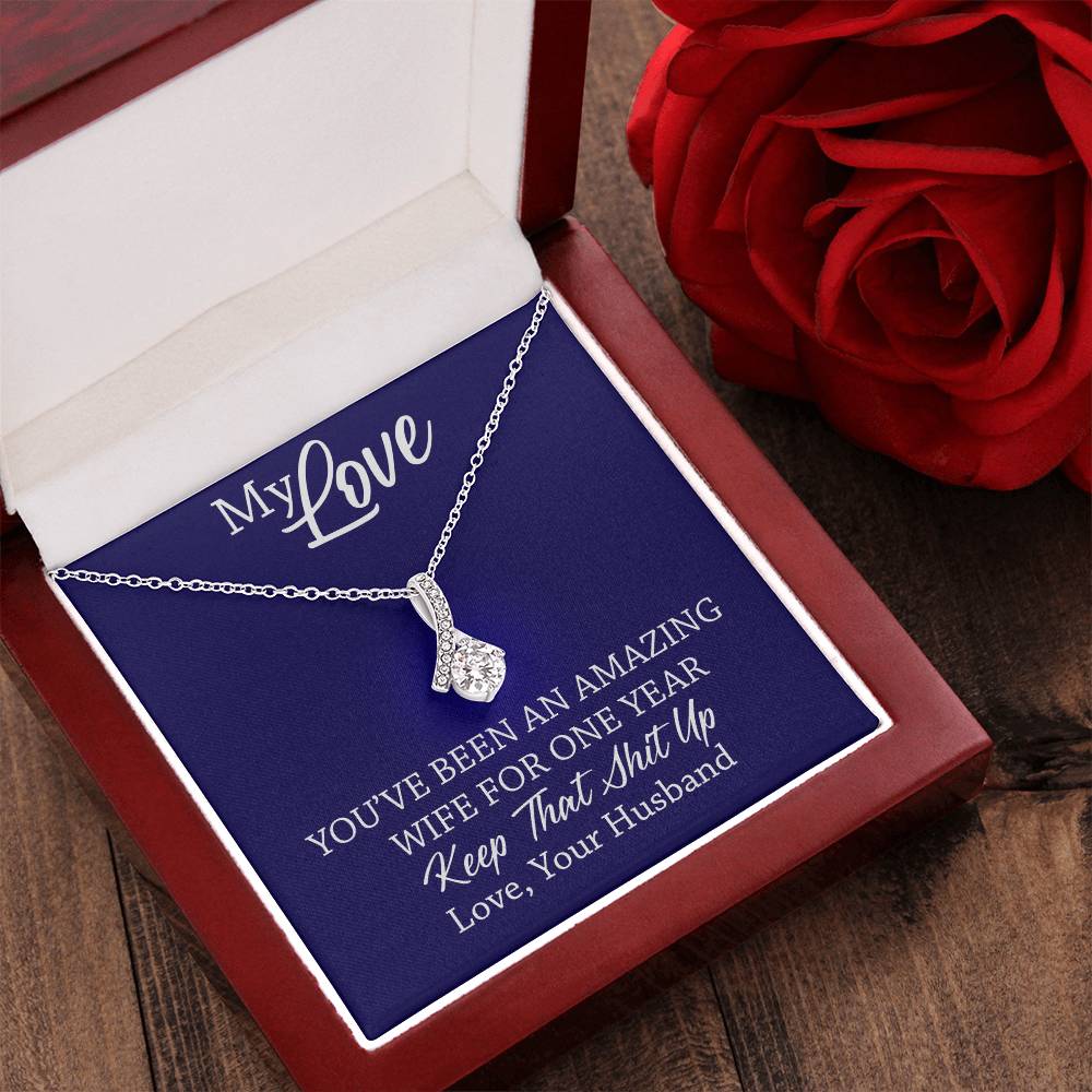 Amazing Wife - 1St Anniversary Gift For Wife 1  Alluring Beauty Necklace